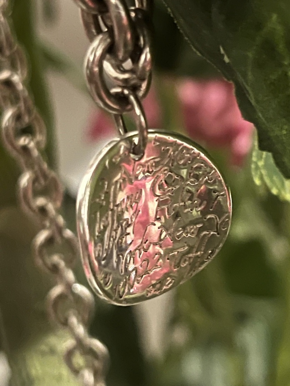 Tiffany & Co. Engraved Heart Charm - Silver 925